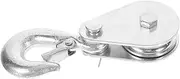 TINEASUR Heavy Duty Pulley Hoist Lifting Block Hook for 0.5t Capacity Steel Material Bearing Pulley System