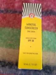FIRST AID BEAUTY 1.7 oz Sunscreen SPF 30 Mineral Zinc Oxide Broad Spectrum FAB