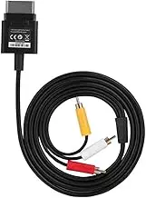 1.8M Component AV Cable Audio Video Cord Optical Cable for XBOX360 Game Slim Replacement Quality ABS TV Lead Cord Compatible for Microsoft Xbox 360 Console