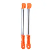 2pcs Chainsaw File, 13/64" Round Rasp Chrome Steel with Sharpening Guide Handle