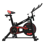 Genki Exercise Bike Spin Stationary Bicycle Gym Indoor Cycling Trainer Home Workout Pedal Exerciser Training Machine with Adjustable Belt Drive