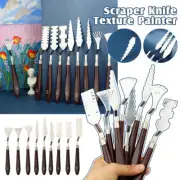 9Pcs Stainless Steel Artist Oil Painting Palette Knife Spatula Paint Tools Set