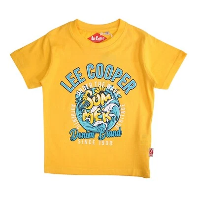 Shirt Boy Lee Cooper. Sleeves Courtes. Gift for Child Of 4 To 14 Yrs
