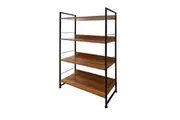 Foret Bookshelf Display Shelf Metal Storage Industrial 4/5 Tier Rack Shelf