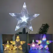 Christmas Tree Topper Star Lamp LED Star Treetop Xmas Tree Decor Battery Operate
