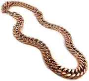 [Sanelec] Yeidid International Mens Rose Gold Stainless Steel Miami Cuban Thick Link Chain Necklace 17.5mm 24"