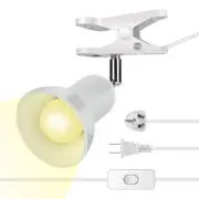 Desk lamp,360° Rotation Clip on Lamp Portable Book Reading Light,Clamp on Des...