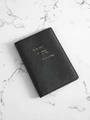 [Smythson] Smythson - + Thomas Lélu Panama Textured-leather Passport Holder - Black - One size One size Black