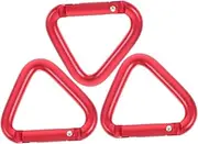 Abaodam Aluminum Alloy Triangle Carabiner Large Buckle for Outdoor Hiking Key Holder Speaker Hook Pcs Set