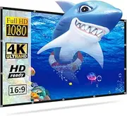 Projector Screens, 100 Inches, Indoor Outdoor Projectors, 16:9 HD Foldable Projector Screen, Portable Thick Style, for Home, Office and School