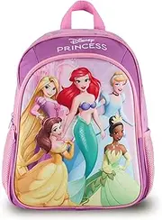 [Disney] PRINCESSES 15 INCH EVA BACKPACK BACKPACK, HOT PINK/LT PINK, 38 cm (H) X 27 cm (W) X 12 cm (D)
