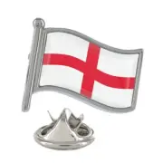 England Flag Silver Lapel Pin Badge
