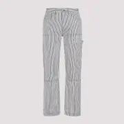[Amiri] Amiri-Black Cotton Motors Carpenter Pant-Uomo 48 IT