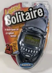 Vintage Radica Lighted Solitaire Handheld Electronic Video Game 2003 NEW Sealed!