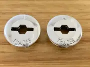 Tracer Large slot / Allen Key Crank Caps - Chrome - old school bmx
