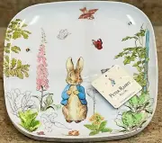 Beatrix Potter Peter Rabbit Garden Easter MELAMINE Dinner Plates Set 4