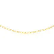 9ct Yellow Gold Silver-filled Fancy 45cm Chain