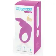 Happy Rabbit Rechargeable Vibrating Rabbit Cock Ring - Model HR-RCR1 - Purple