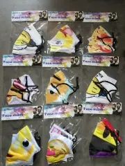 Face Masks Emoji Prints Reusable Washable 20. Count Mixed Prints Cute Lot
