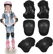 1 Set Knee Pads Pad for Skate Tool Gear Skateboard Bike Helmet Roller Skates Skating Elbow Pad Wrist Guards Skateboarding Youth Sponge