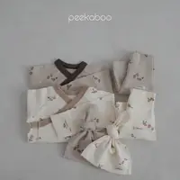 在飛比找蝦皮商城優惠-peekaboo 栗子新生兒衣服附帽｜新生兒套裝 嬰兒帽子 