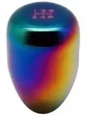 Blox Racing Limited Series Billet 5-Speed Pattern Neo Chrome Shift Knob - 10x1.5 (for: Honda)