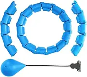 24Section Adjustable Sport Hoops Abdominal Thin Waist Exercise Detachable Hoola Hoops Massage Fitness Hoop Training Weight Loss,Blue