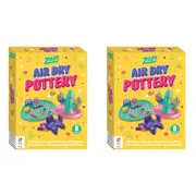 2x Zap! Extra Kids/Childrens Clay Pottery Making Activity Crafting Kit 8Y+