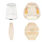 Metal Pendant Light Shades Retro Cage Guard for Bedroom Restaurant Teahouse