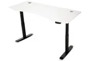 ErgoDesk Automatic Standing Desk 1500mm (White) + Cable Management