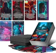 ZZBUY True Crime Conspiracy Oracle Cards, The Hidden Clue Oracle Deck for Beginners, Oracle Card with Meanings on Them