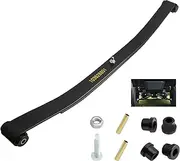 Heavy Duty Front 2 Leaf Spring Kits, Compatible with 1981+ Club Car DS and 2004+ Precedent Model Gas Electric Golf Carts, Replace 103628801 1012030 1015108 Front 2-Leaf Spring with Bushings Sleeves