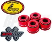 87-92 Honda TRX250X TRX 250X Head Valve Stem Guide Viton RED Seals Seal Set of 4