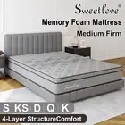 Queen Double King Single Bed Mattress Bamboo Charcoal Memory Foam No Spring