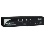 Tripp Lite 4-Port KVM Switch - with Audio, OSD and Peripheral Sharing