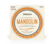 D'Addario EFW74 Flat Wound Phosphor Bronze Loop Mandolin Strings 8 strings 11-39