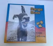 NIB Range Boss Jigsaw Puzzle Burro Donkey 1000 pieces 19.25" by 26 5/8" NEW