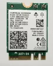 Intel AX200 AX201 AX211 AX210 Killer 6E 9560 BE200 Wi-Fi 7 (not sold in Lot)