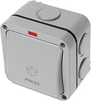 VALICLUD Wall Mounted Push Button for Automatic Gate Opener Design for Outdoor Use Control Gardens and Bathrooms Momentary Push Button Starter Access Control System