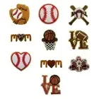 Softball Iron on Patches Sew on Patches Embroideres Applique for Clothes Jackets