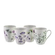 Coupe Mug, Set of 4 (Botanical) - 355mL
