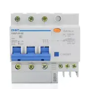 1pcs 60Amp 30mA 3Pole RCD/RCCB Residual Current Circuit Breaker CHINT DZ47LE-32