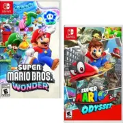 Super Mario Bros. Wonder & Super Mario Odyssey Switch New Game Special Bundle