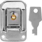 CRILSTYLEO Box Lock Suitcase Lock Hasp Decorative Buckle Clasp Suitcase Lock for Travel Luggage Hasp Lock Cabinet Mini Reel Latch Iron Silver
