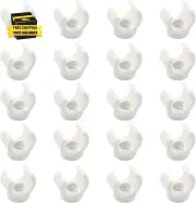 1/2 Inch PEX Water Pipe Clamps 20 Pcs, 16 Mm PVC Pipe Holder, Plastic U-Hook PEX