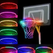 Basketball Hoop Sensor-Activated LED Solar Strip Ring Lamp Light Flash Modes AT