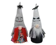 2PCS Halloween Gnome Ornaments-Plush for Tier Tray Decor - Swedish Faceless Dolls for Farmhouse Table Gifts