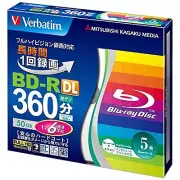 5pack Verbatim 50GB BD-R DL 6x Blu-ray BD R Repacked Japan Import