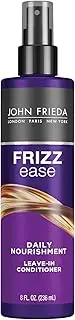 [John Frieda] Frizz Ease Daily Nourishment Conditioner for Frizz-prone Hair with Vitamin A, C, and E, Black/Anthracite/Orange, 236 ml (Pack of 1)