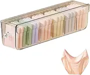 Sock Underwear Organizer, Wall Clear Drawer Box with Dividers, Multifunctional Drawer-Type Storage Box Space Saving, Socks Panties Clothes Wardrobe Ties Underwear Pochy